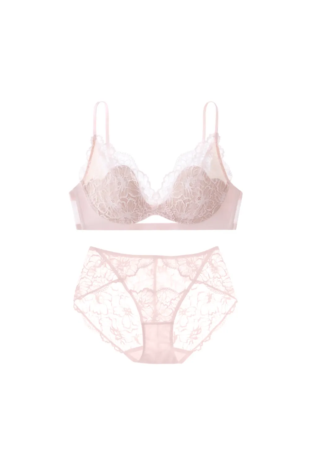 Lace Small Chest Bra Set