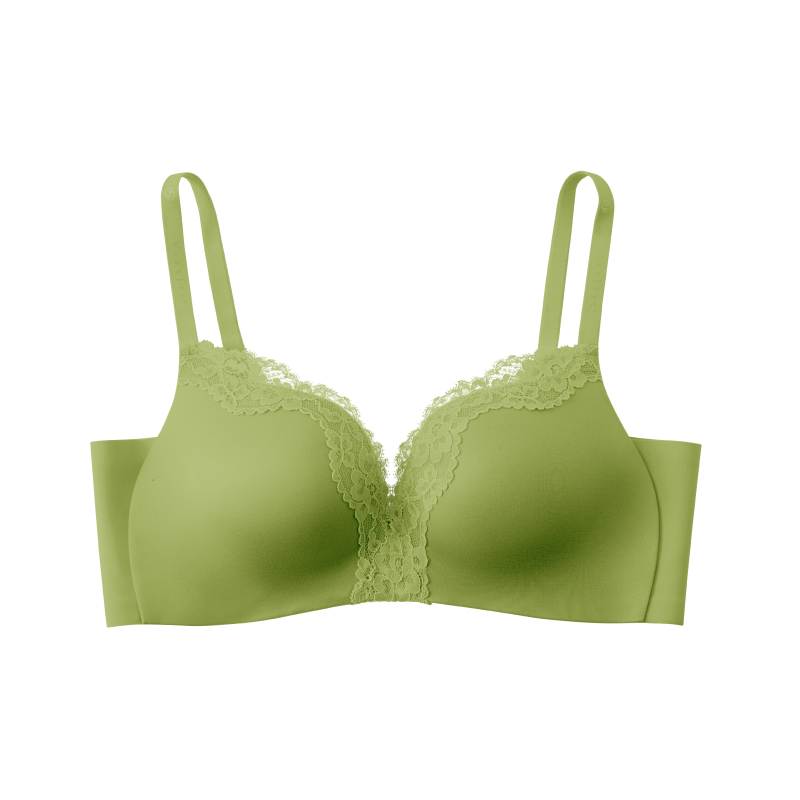 Wireless Push Up Plunge Small Chest Lace Bra