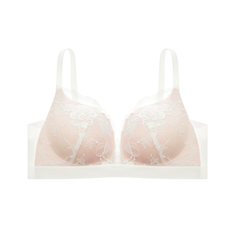 Sexy Lace Wireless Push Up Supportive Bra