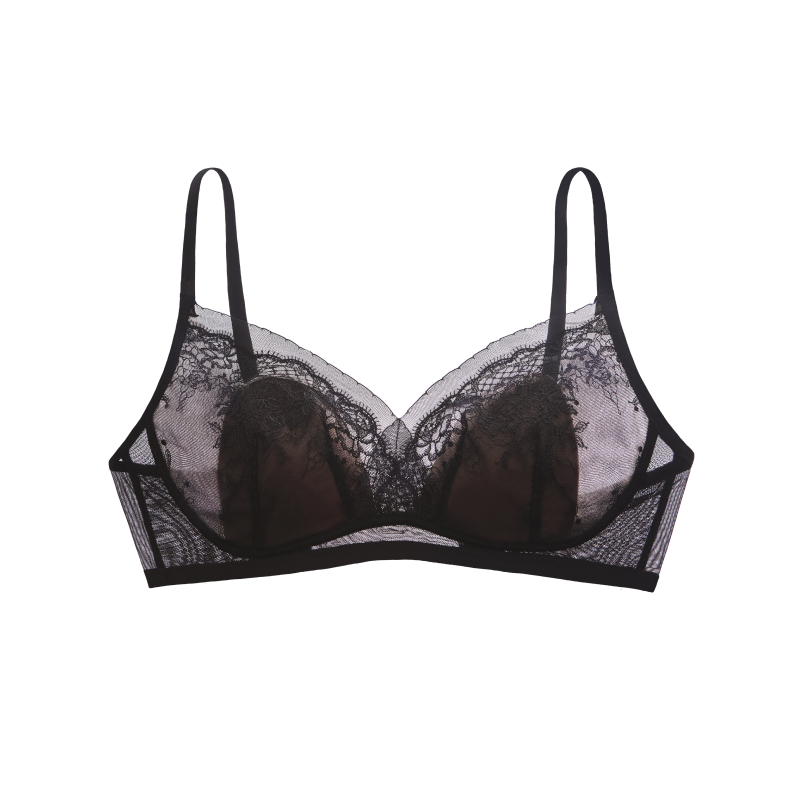 Plus Size Embroidered Lace Minimizer Bra