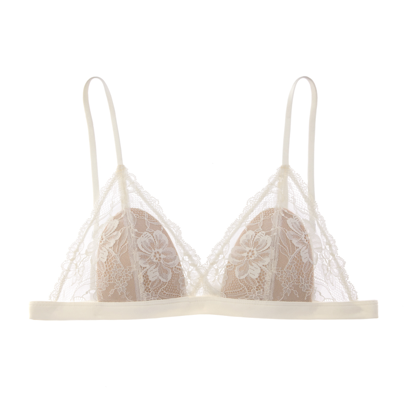 French Lace Plunge Triangle Cup Bras