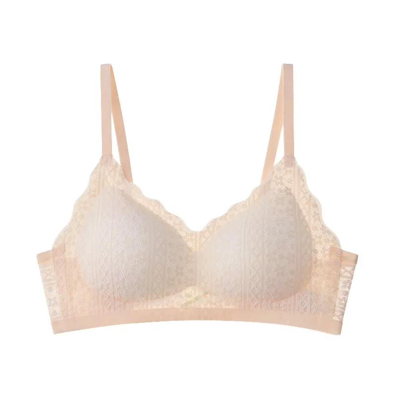Lace Wireless Push Up Support Small Chest Bra