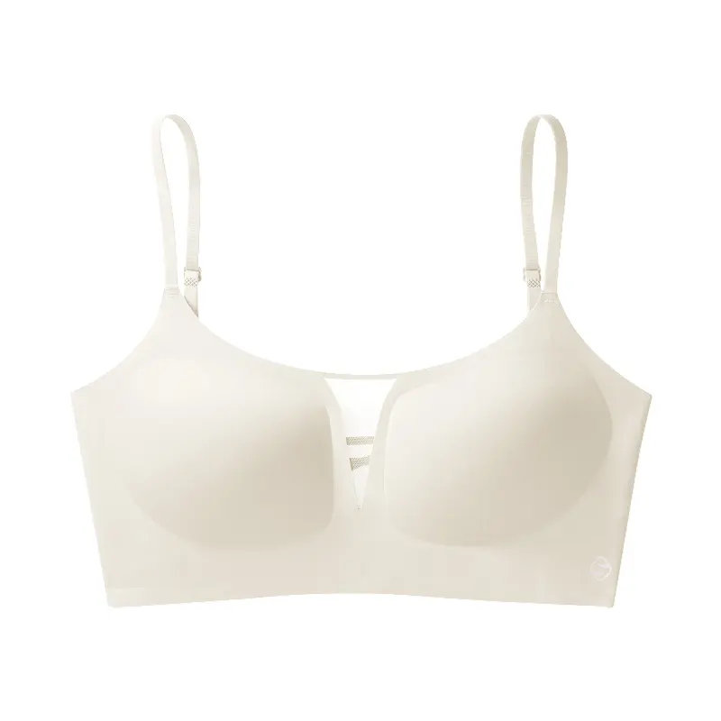 Plunge No Underwire Mesh Spliced Backless Small Breasts Bra