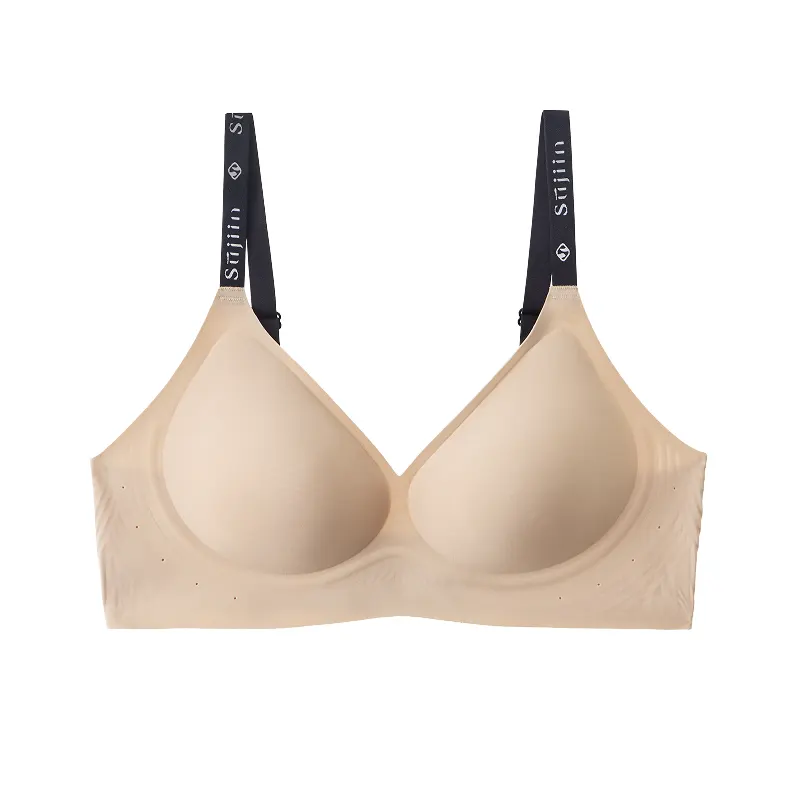 Supportive Letter Strap Wireless Push Up Bras