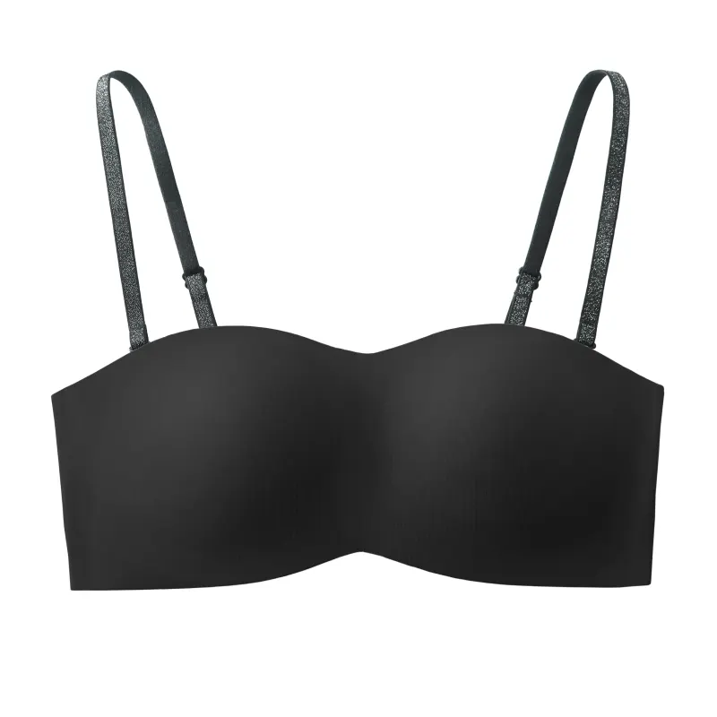 Strapless Invisible Leopard Print Backless Bras