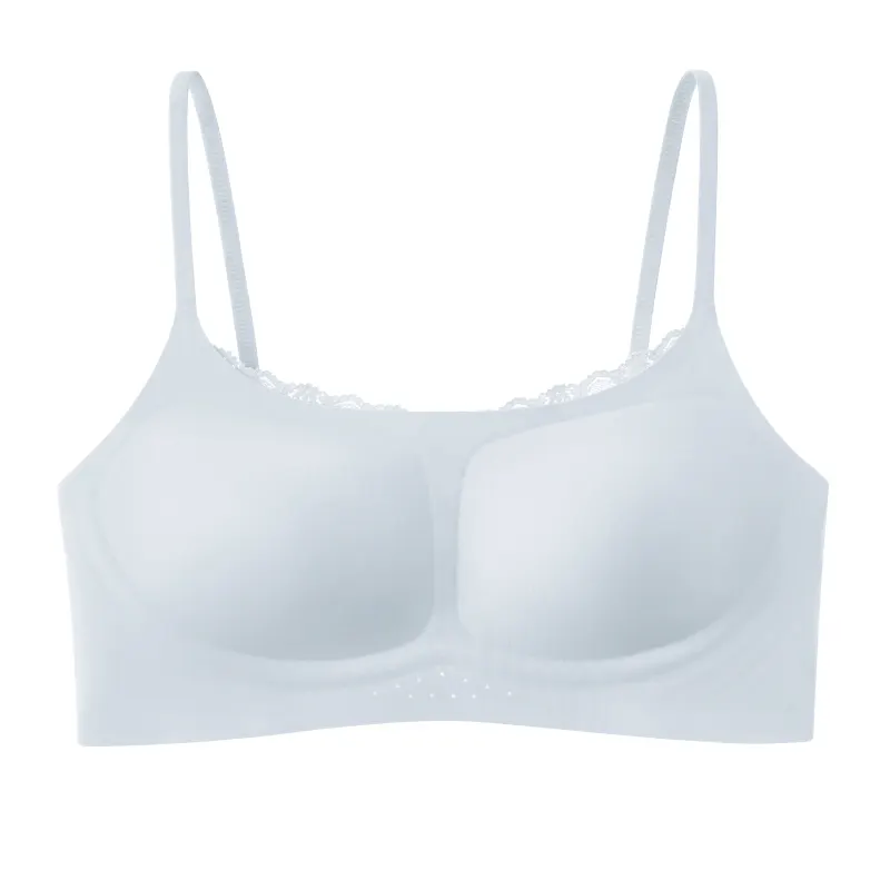 Push Up Square Neck Lace Patchwork Thin Small Chest Bra