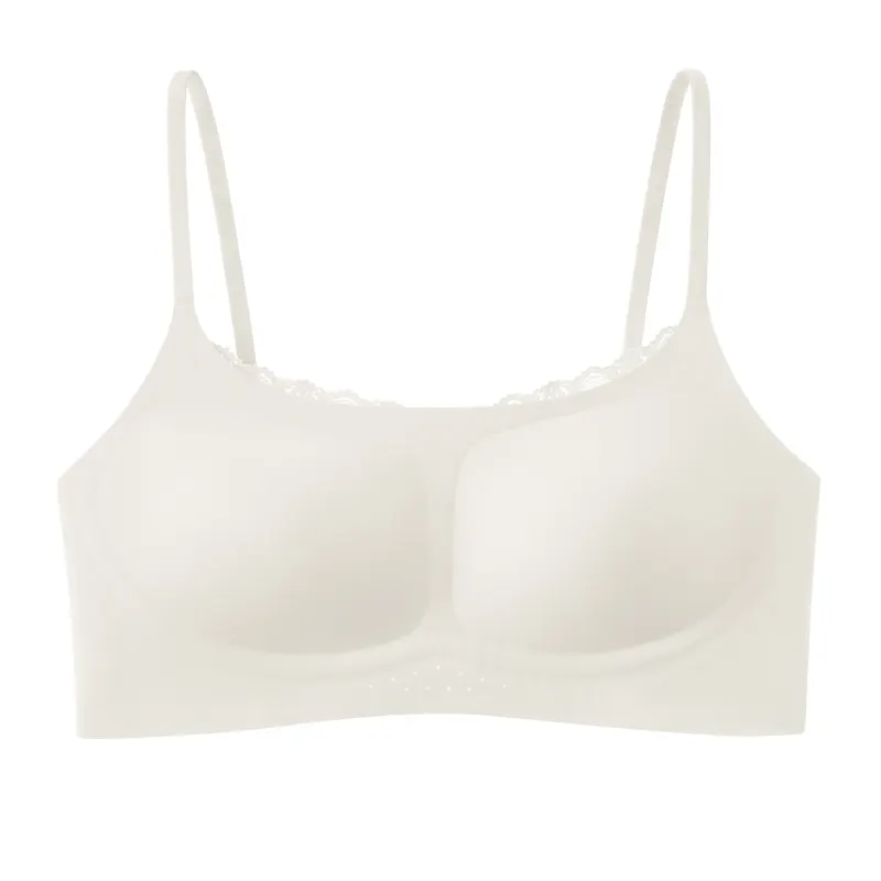 Push Up Square Neck Lace Patchwork Thin Small Chest Bra