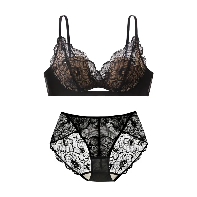 Lace Small Chest Bra Set