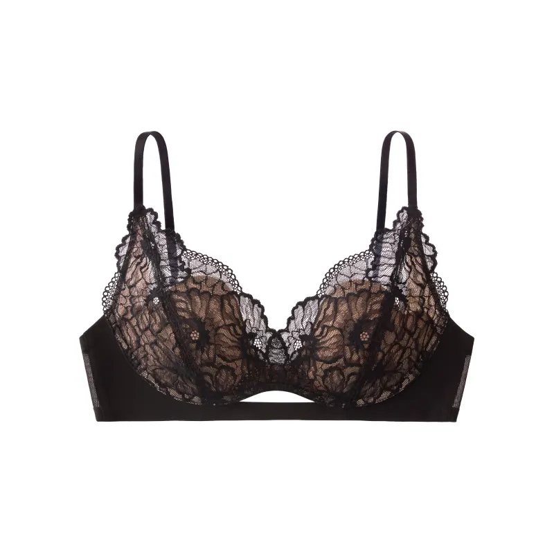 Floral Lace Push-Up Wireless Bras
