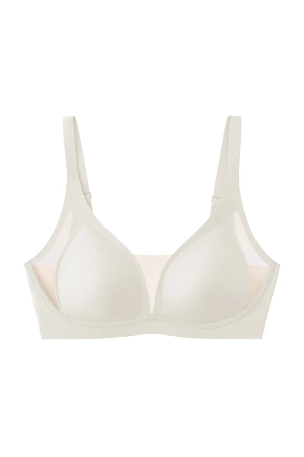 Deep V Mesh Push Up Small Breasts Bra