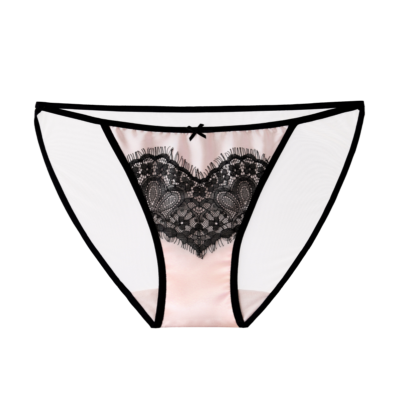 Satin Lace Low-rise Thin Briefs