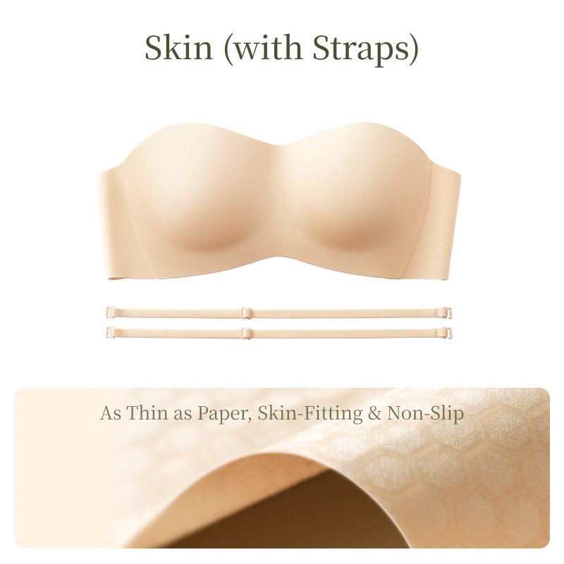 Strapless Invisible Wireless Push Up Bra