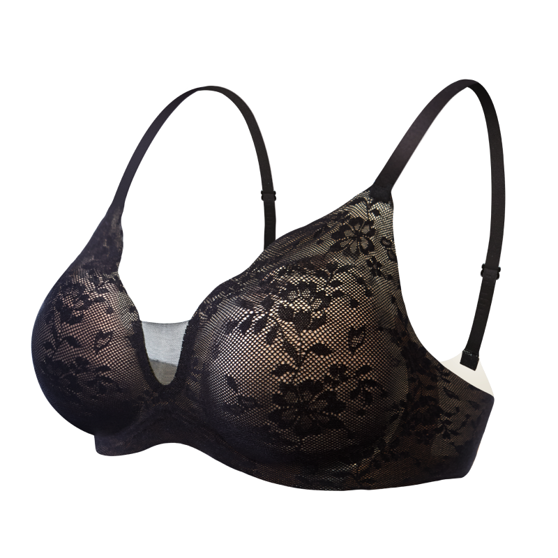 Lace Wireless Push Up Bra