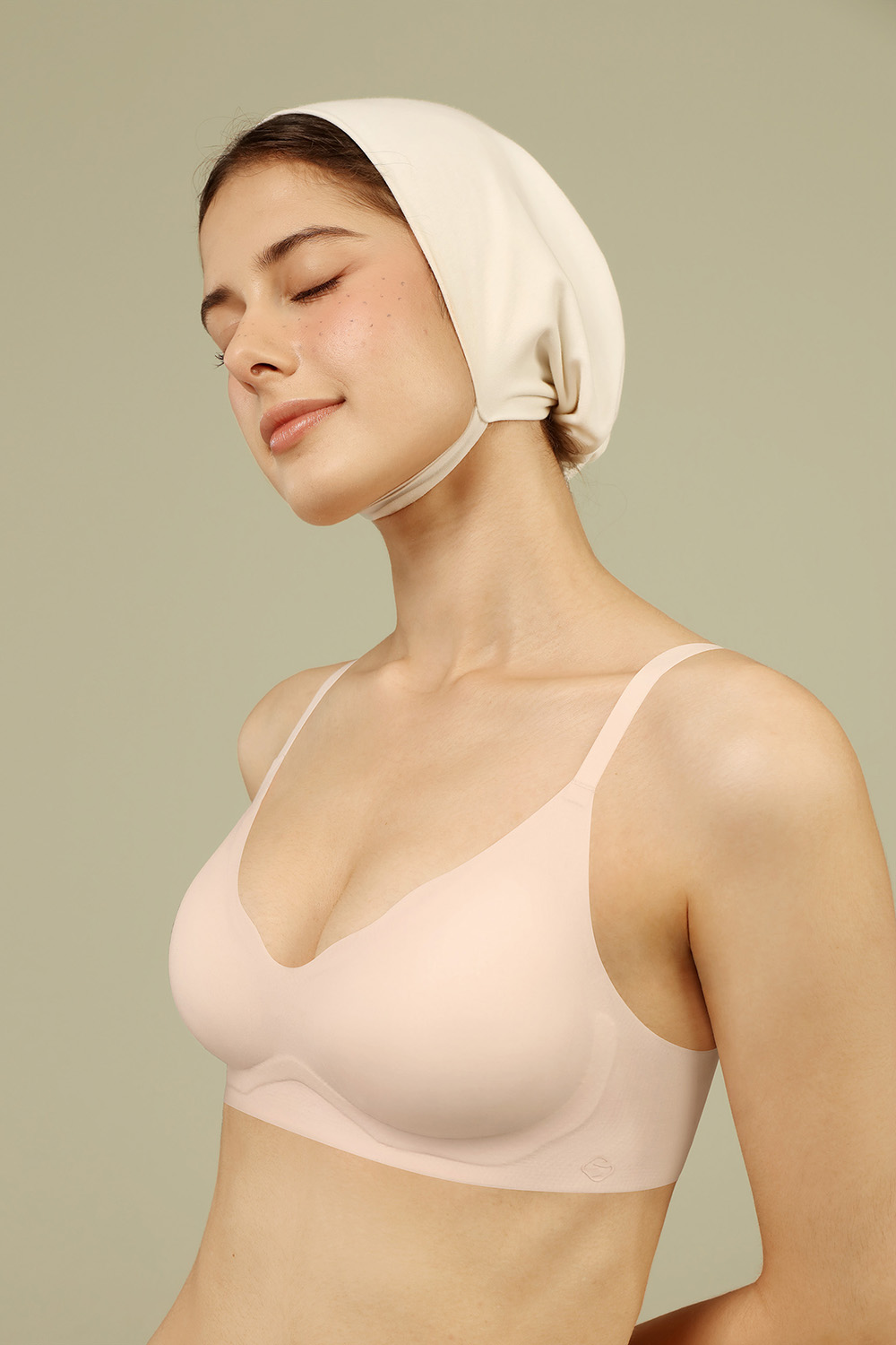 Wirefree Fixed Cup Push Up Seamless Bra