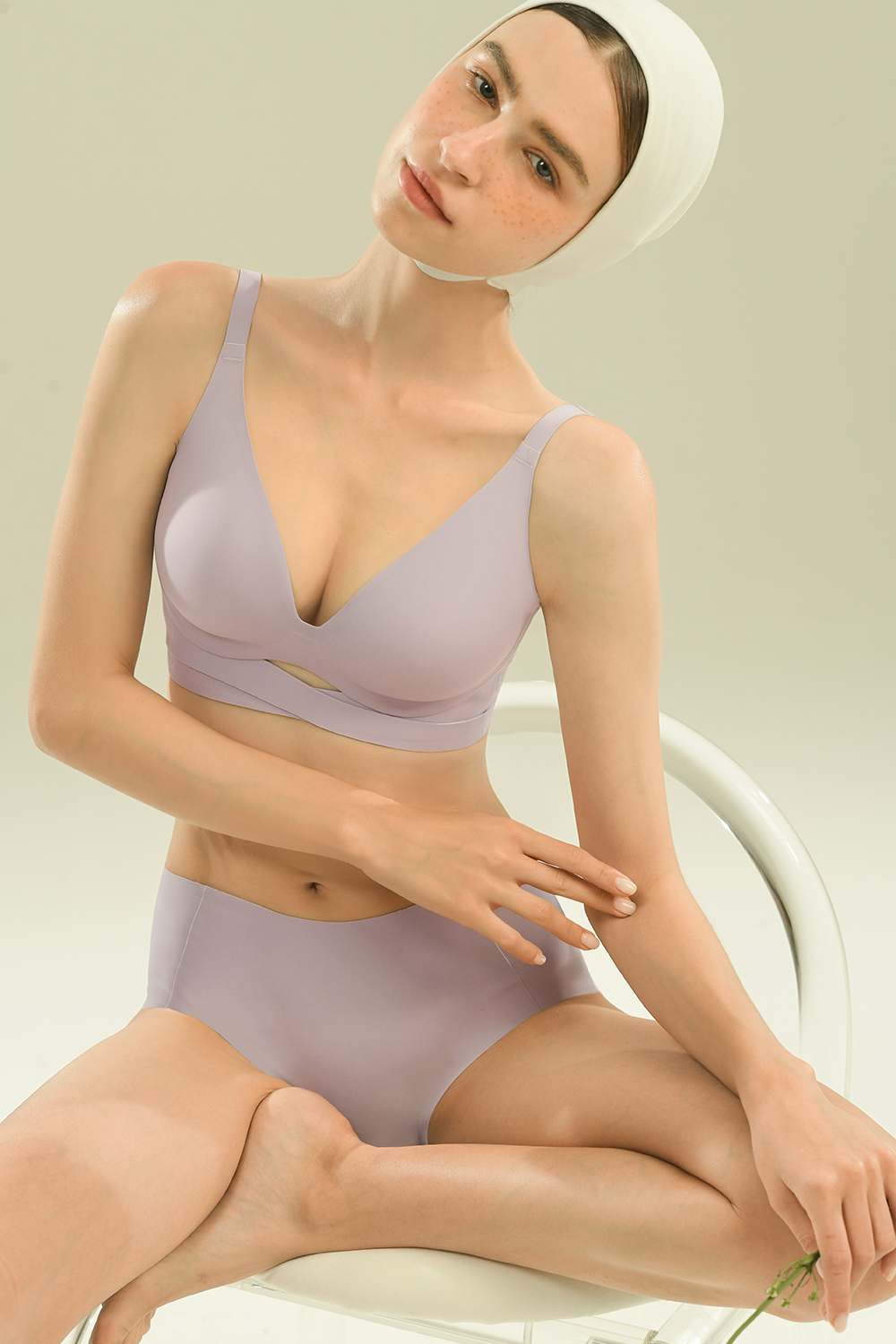 Seamless Push Up Cross-folding Bra