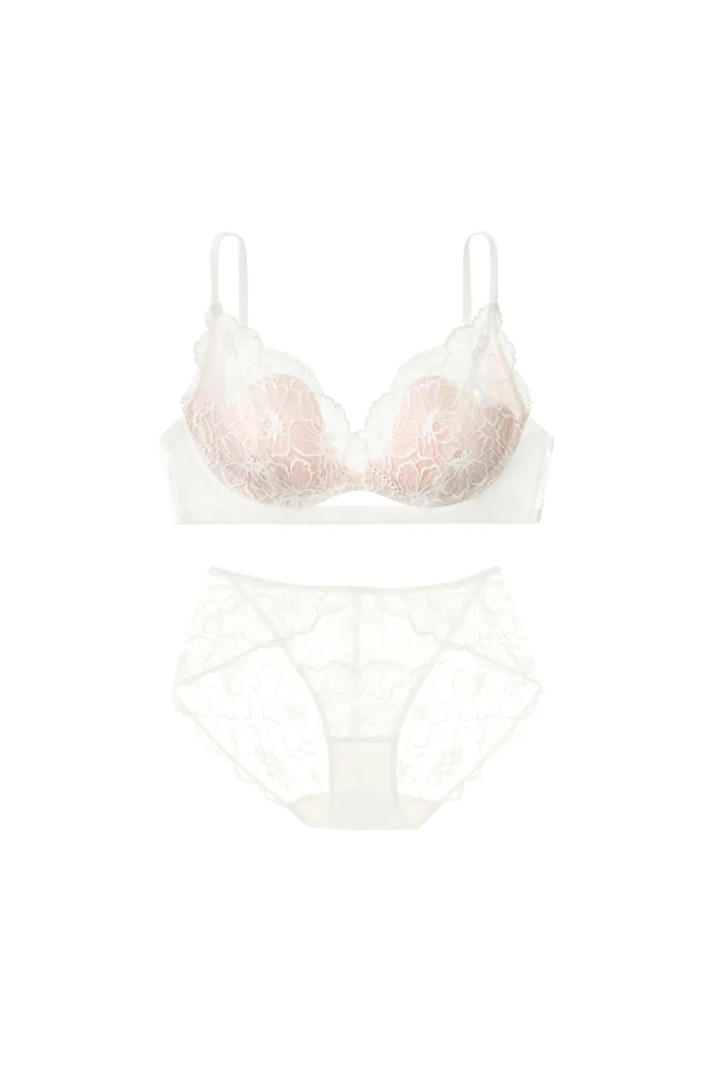Lace Small Chest Bra Set