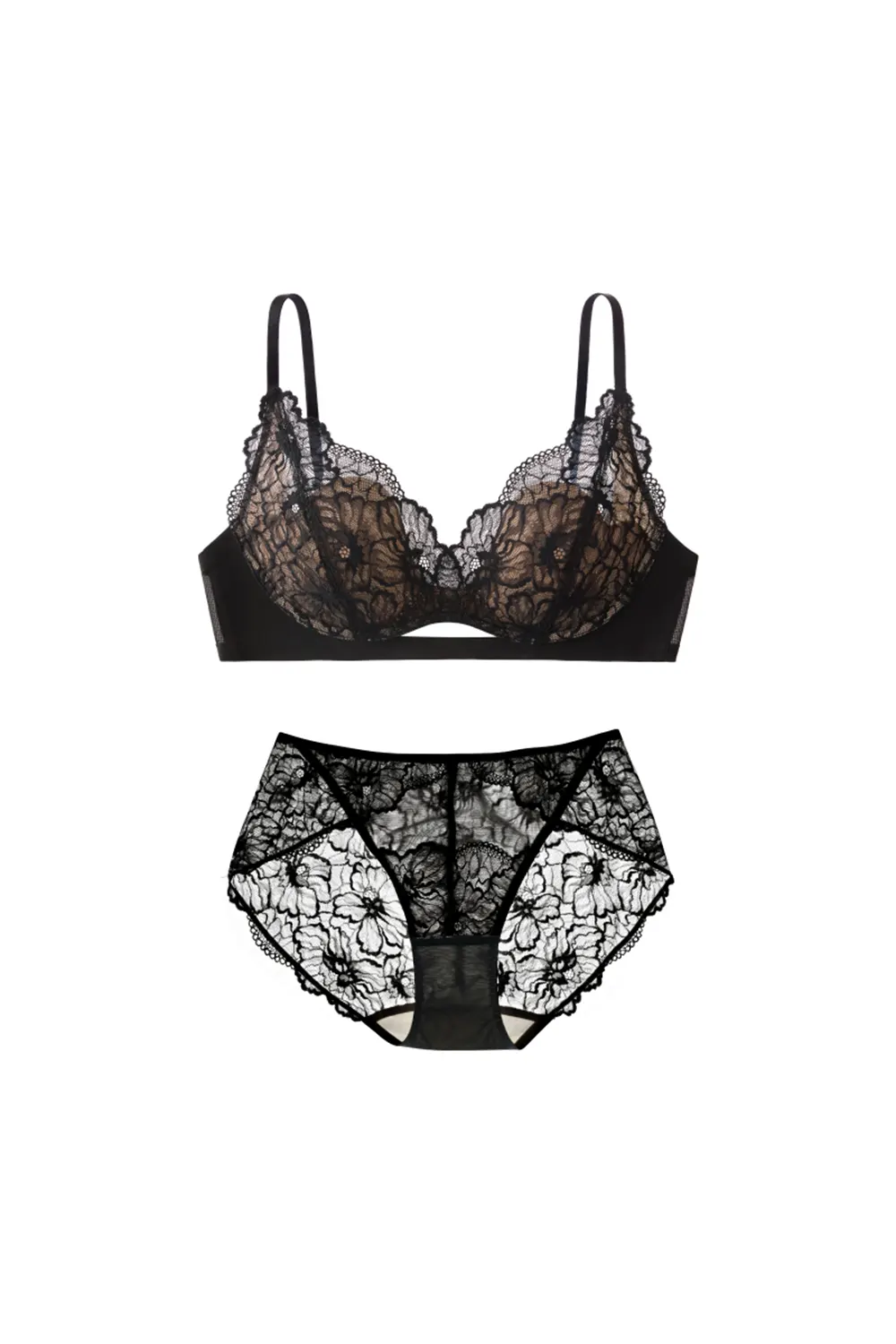 Lace Small Chest Bra Set