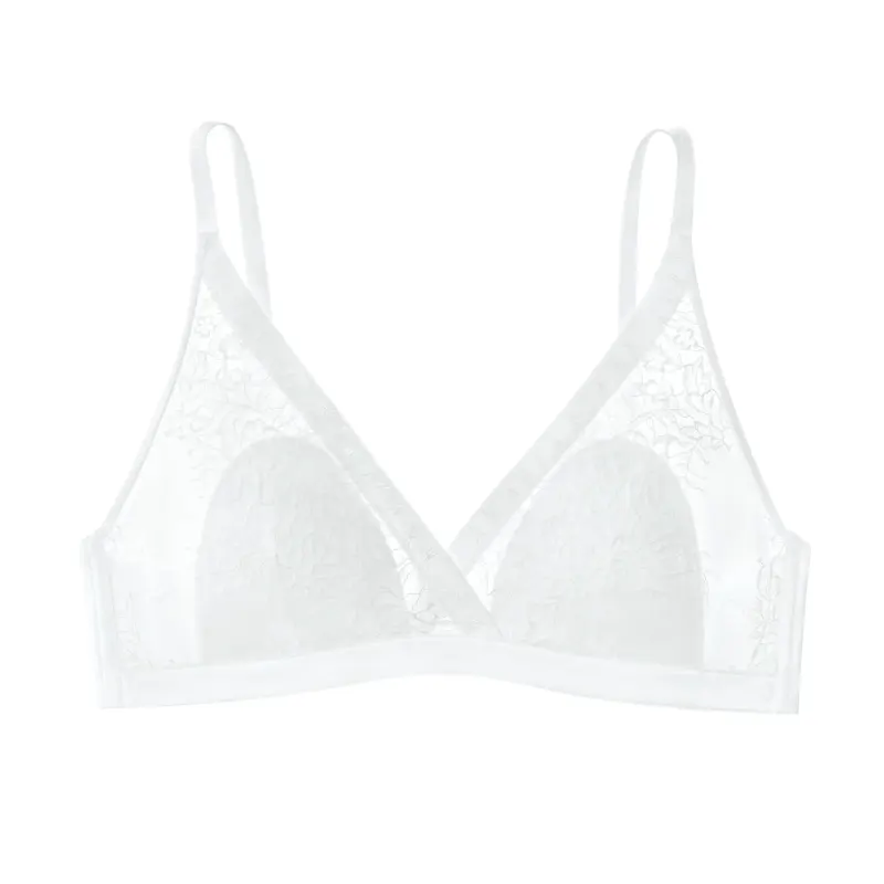 Mulberry Silk French Sexy Lace Wireless Bras