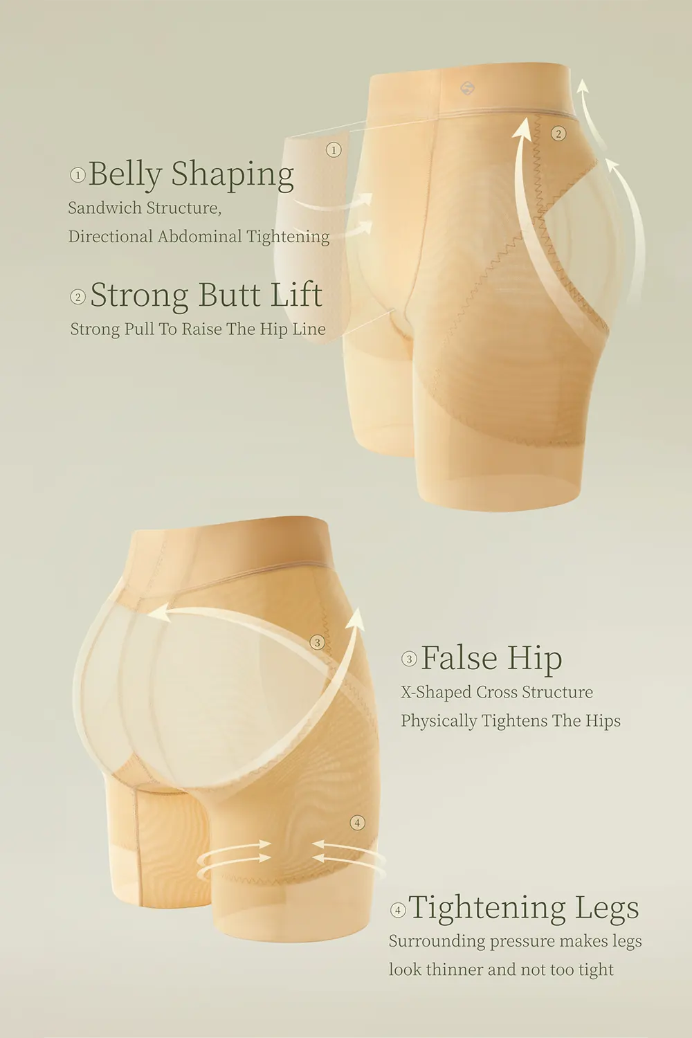 Seamless Tummy Control Faja Body Shaper