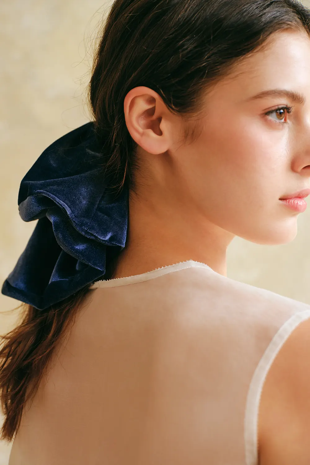 French Velvet Satin Hair Tie