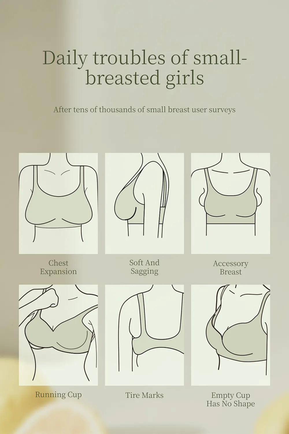 Push Up Seamless Wireless Deep V Plunge Bras