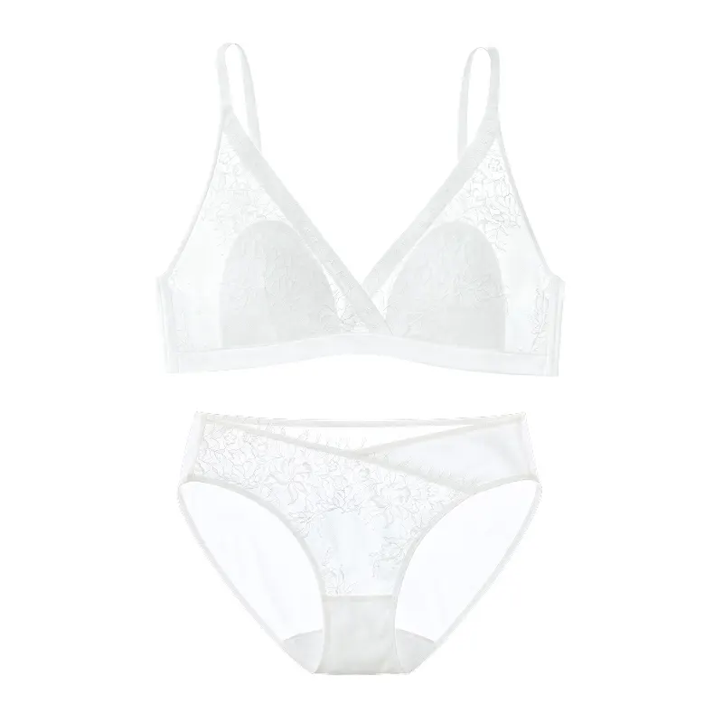 Mulberry Silk Sexy Lace Bras Sets