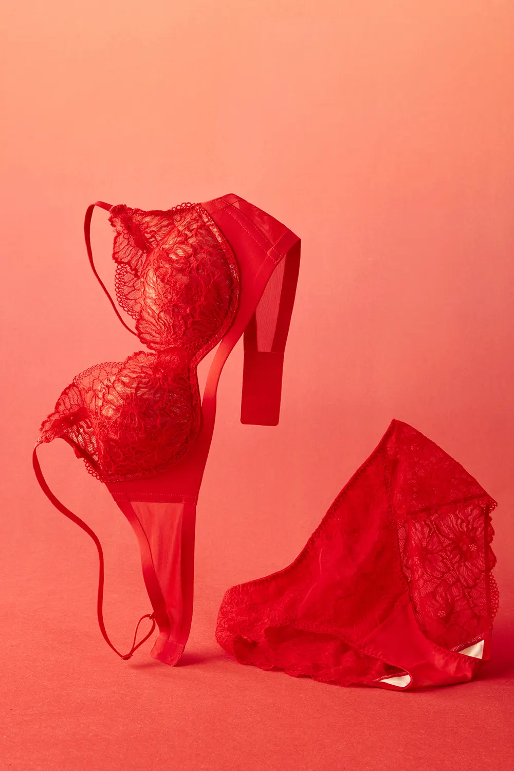 Lace Small Chest Bra Set