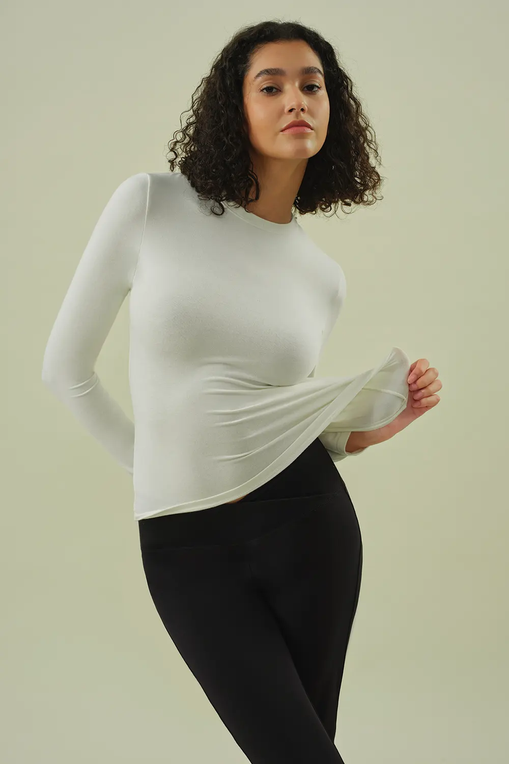 Crew Neck Slim T-shirts Sporty Workout Gym Tops