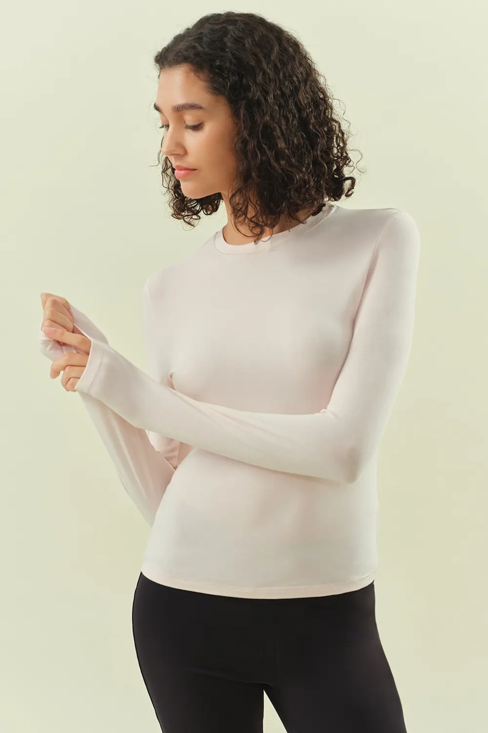 Crew Neck Slim T-shirts Sporty Workout Gym Tops