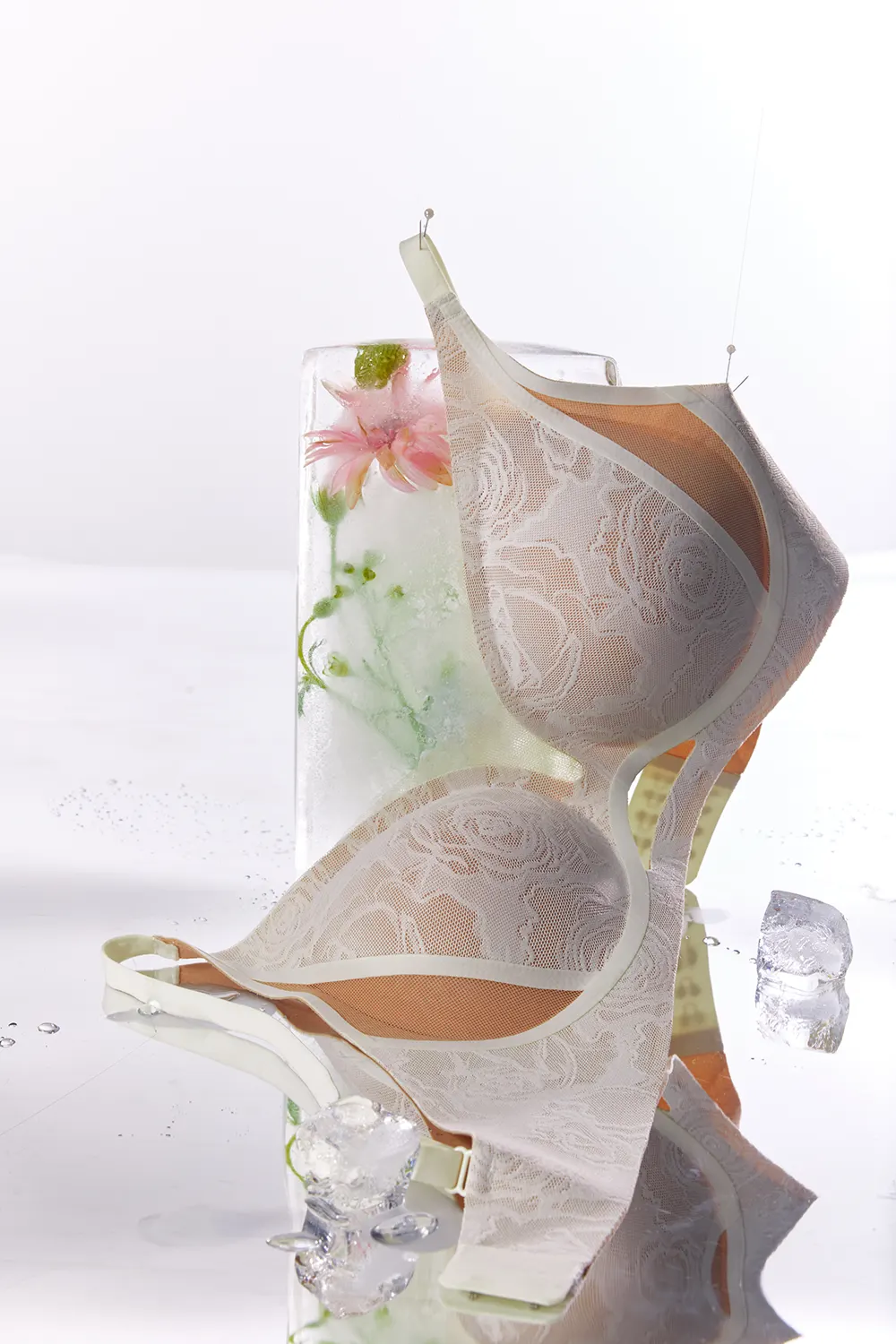 Sexy Lace Push Up Wireless Plunge Bra