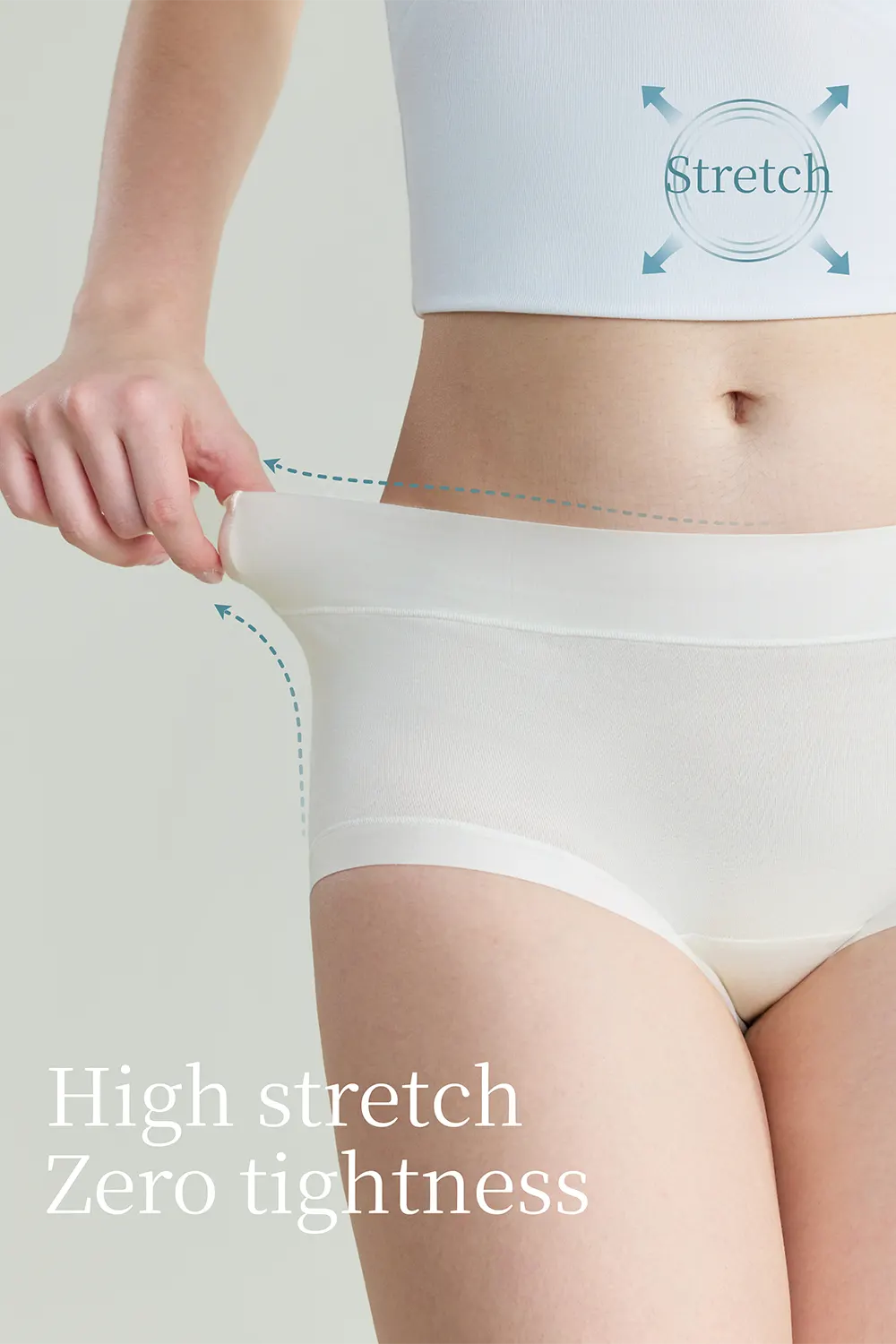 3Pcs/Lot Cotton Mid Waist No Ride Up Seamless Panties