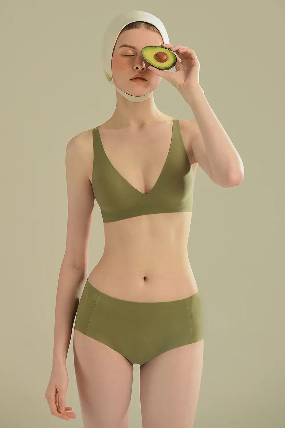 Plunge Wireless Seamless Invisible Push Up Small Chest Bra