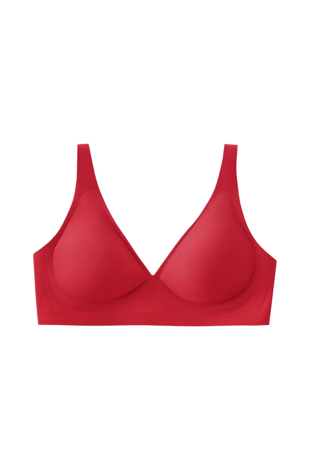 Plunge Wireless Seamless Invisible Push Up Small Chest Bra