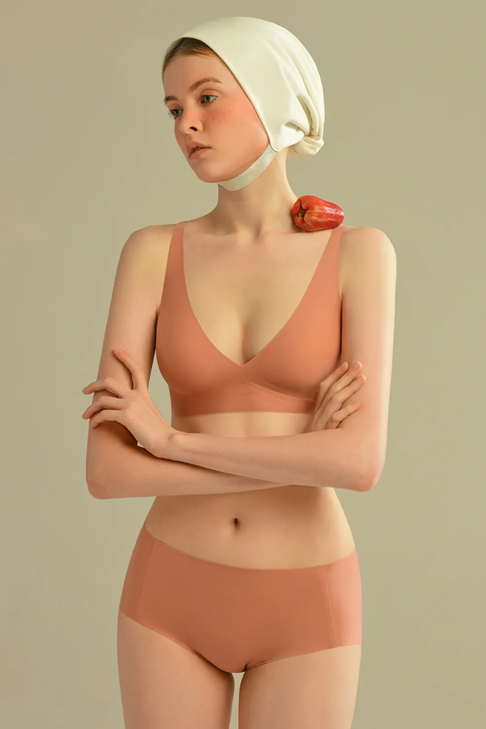 Plunge Wireless Seamless Invisible Push Up Small Chest Bra