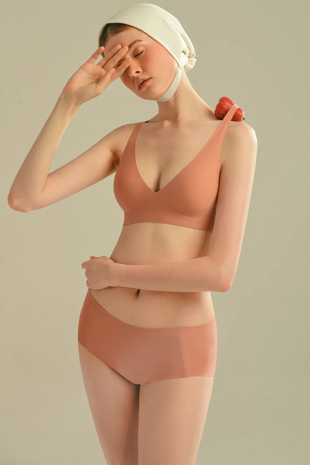 Plunge Wireless Seamless Invisible Push Up Small Chest Bra