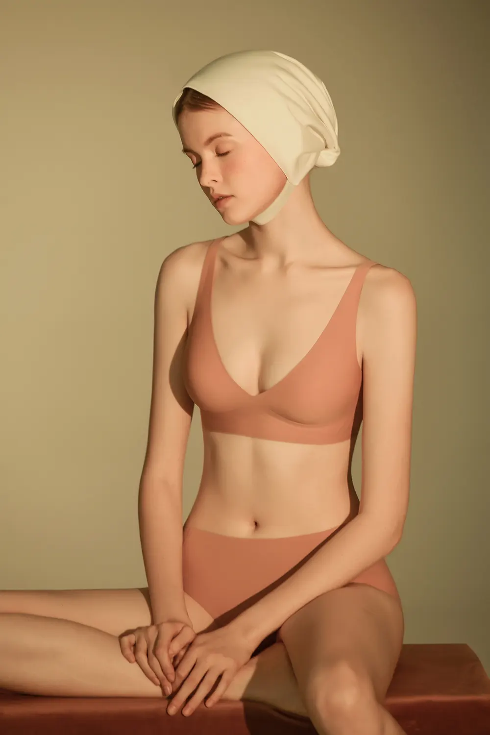 Plunge Wireless Seamless Invisible Push Up Small Chest Bra