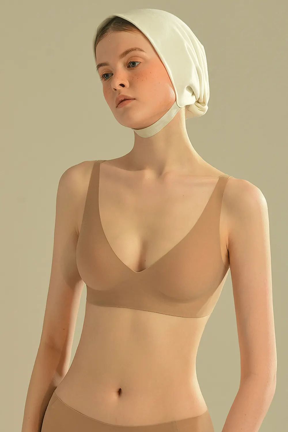 Plunge Wireless Seamless Invisible Push Up Small Chest Bra
