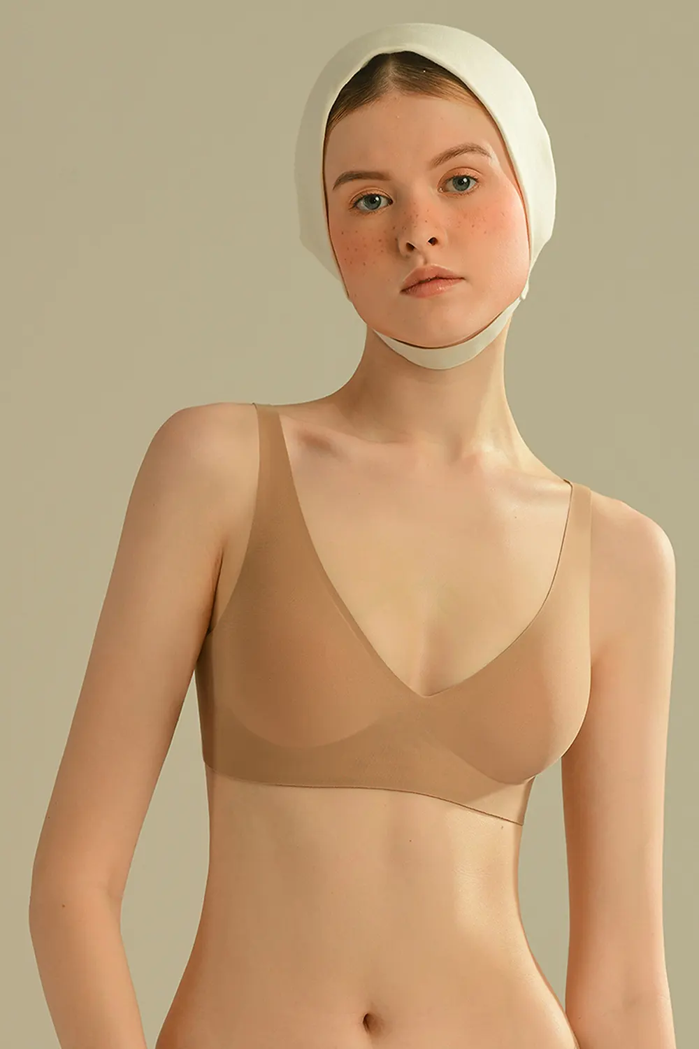 Plunge Wireless Seamless Invisible Push Up Small Chest Bra