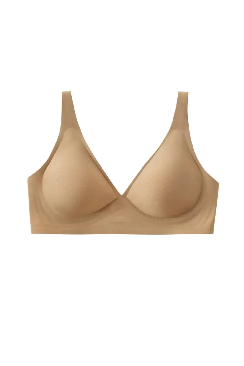 Plunge Wireless Seamless Invisible Push Up Small Chest Bra