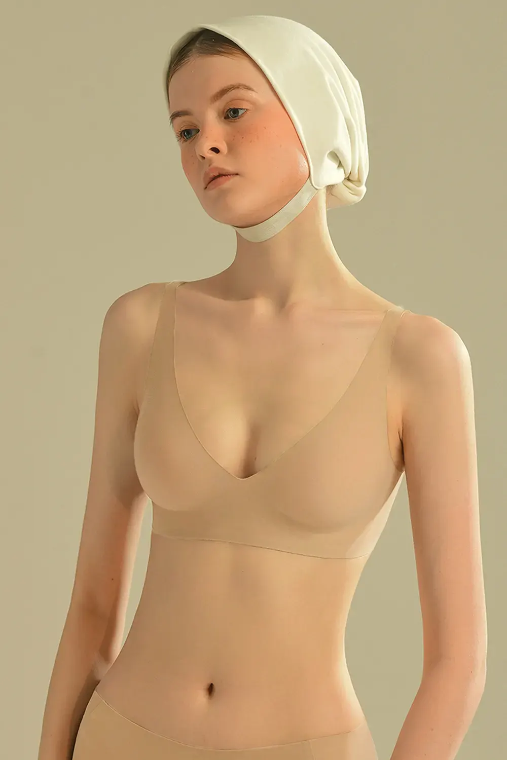 Plunge Wireless Seamless Invisible Push Up Small Chest Bra