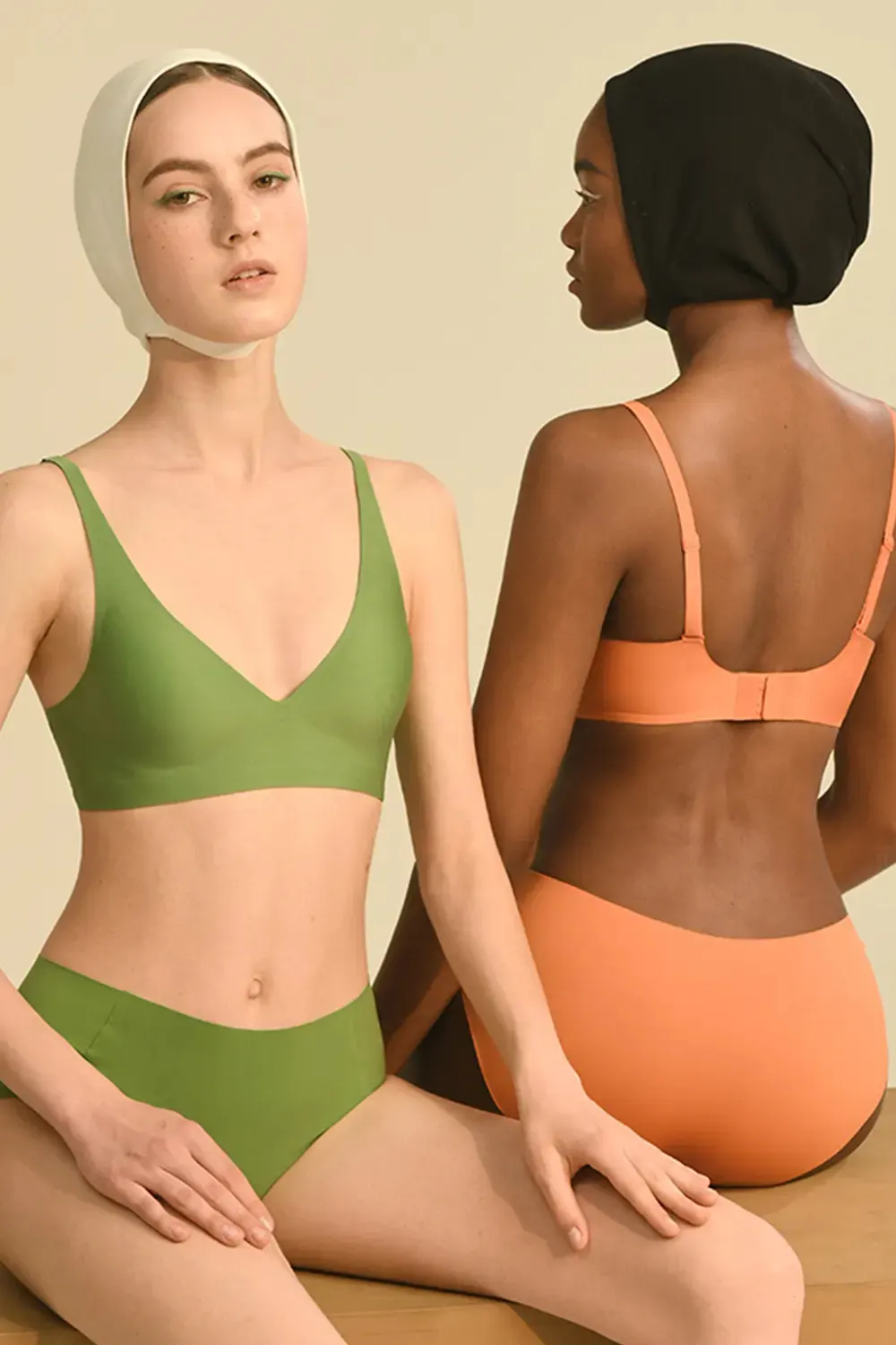 Plunge Wireless Seamless Invisible Push Up Small Chest Bra