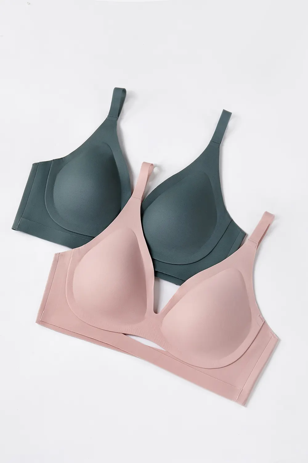 Seamless Push Up Cross-folding Bra