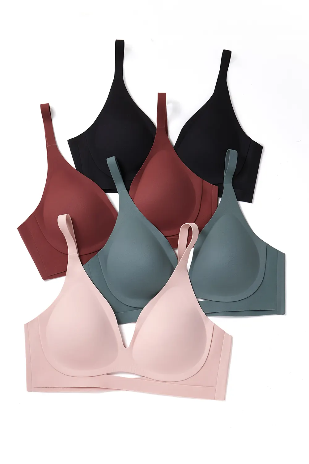 Seamless Push Up Cross-folding Bra