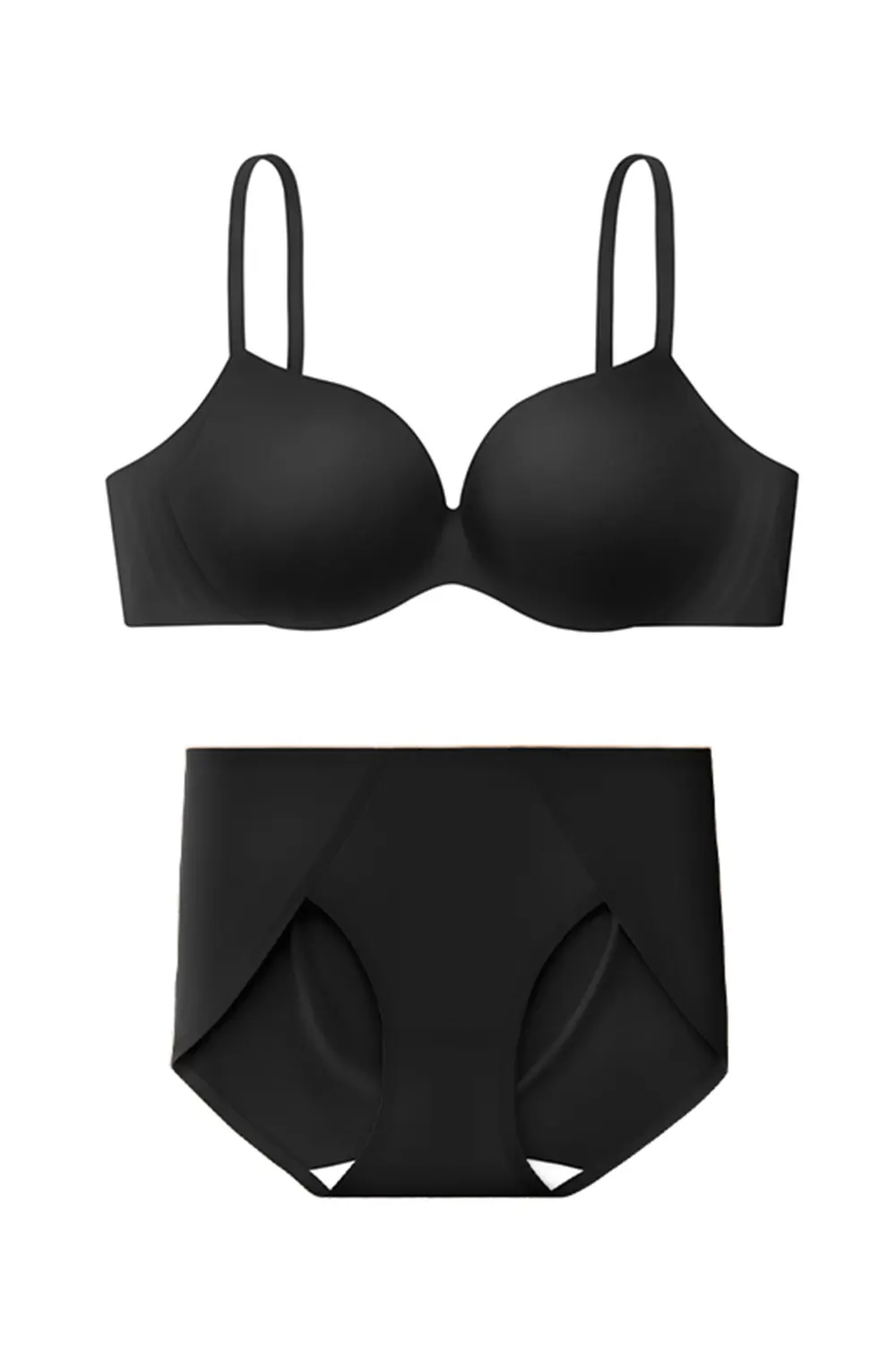 Wireless Seamless Push Up Small Chest Bra Set