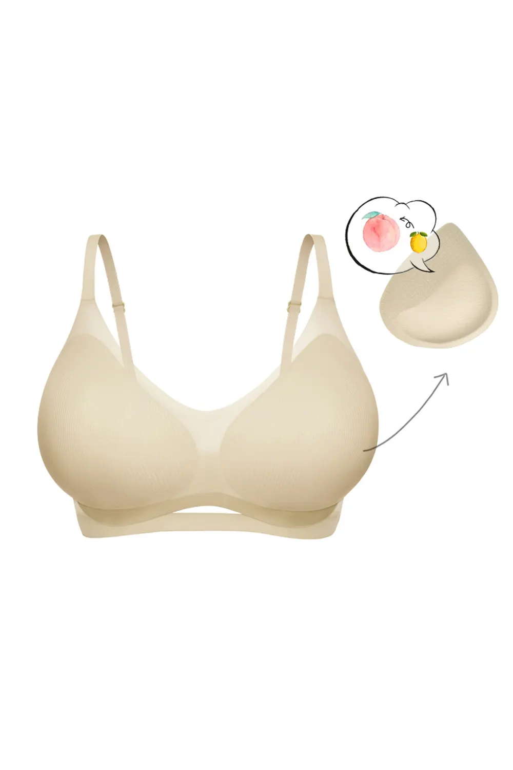 Summer Cooling Wireless Seamless Bra