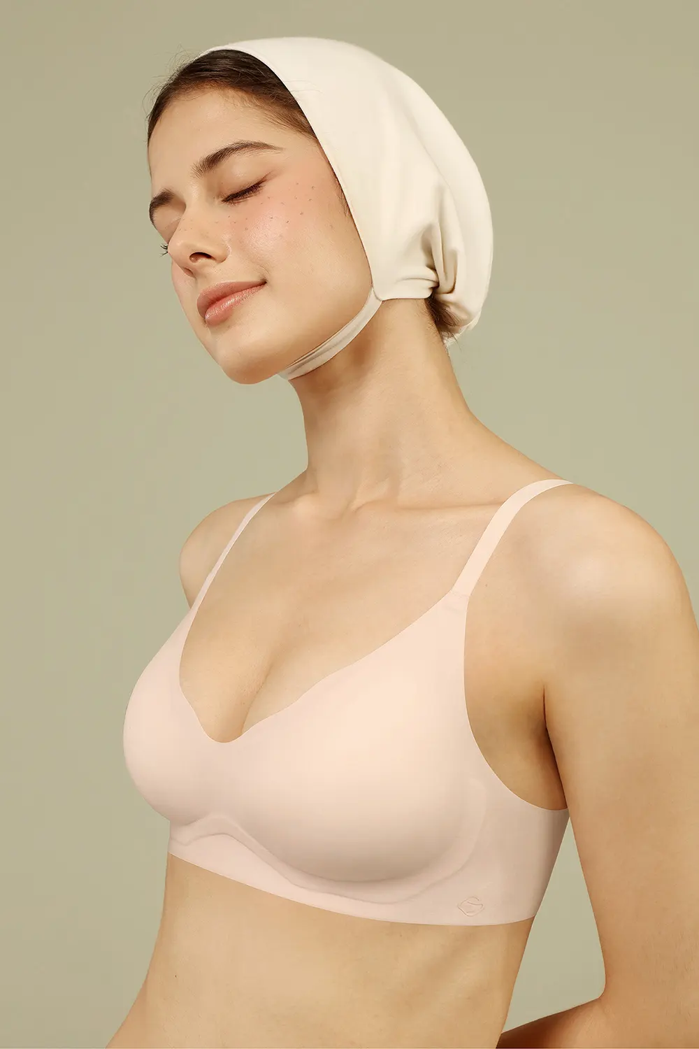 Wirefree Fixed Cup Push Up Seamless Bra