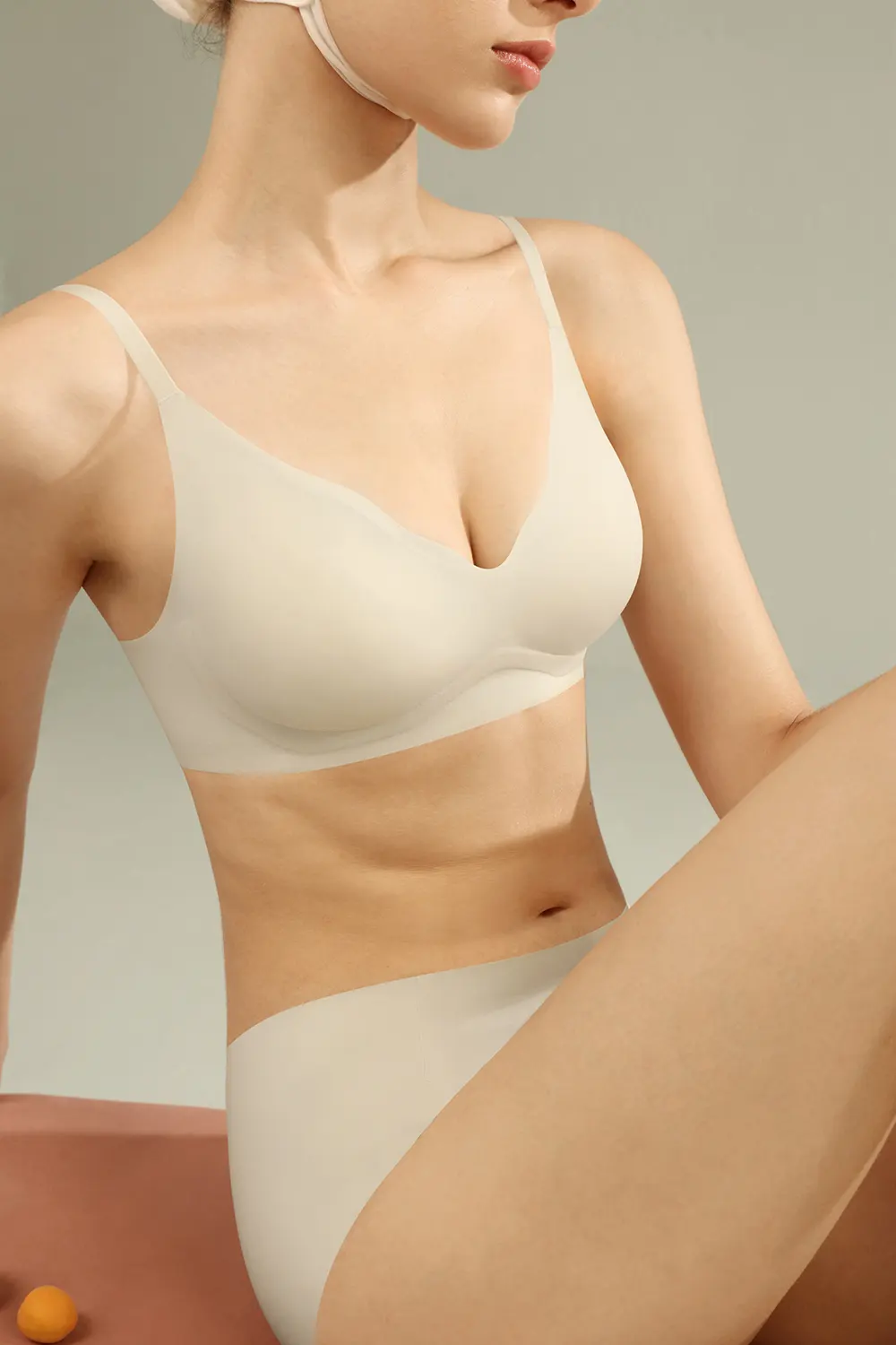 Wirefree Fixed Cup Push Up Seamless Bra