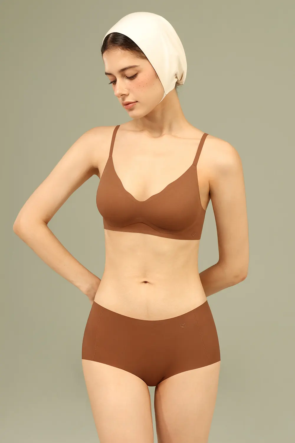 Wirefree Fixed Cup Push Up Seamless Bra