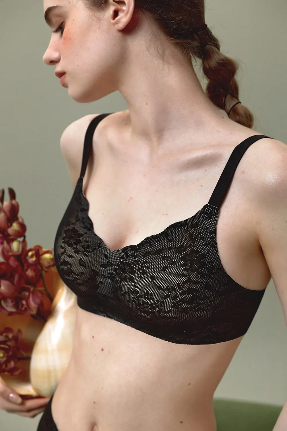 Sexy Lace Seamless Wireless Bra