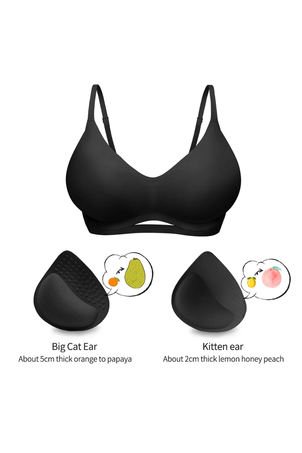 Seamless Push Up Small Chest Vest Bra